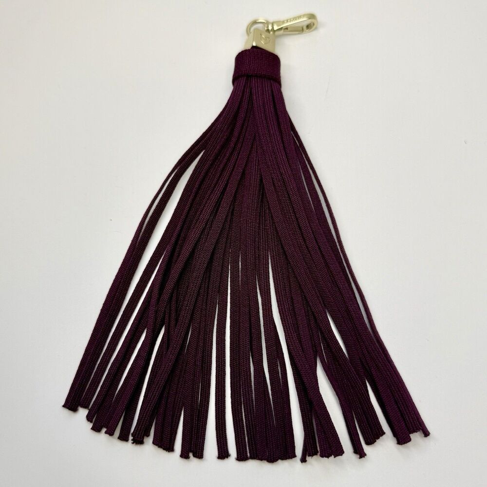 Rothy’s Bag Charm Clip On Purple Plum Colored Tassel